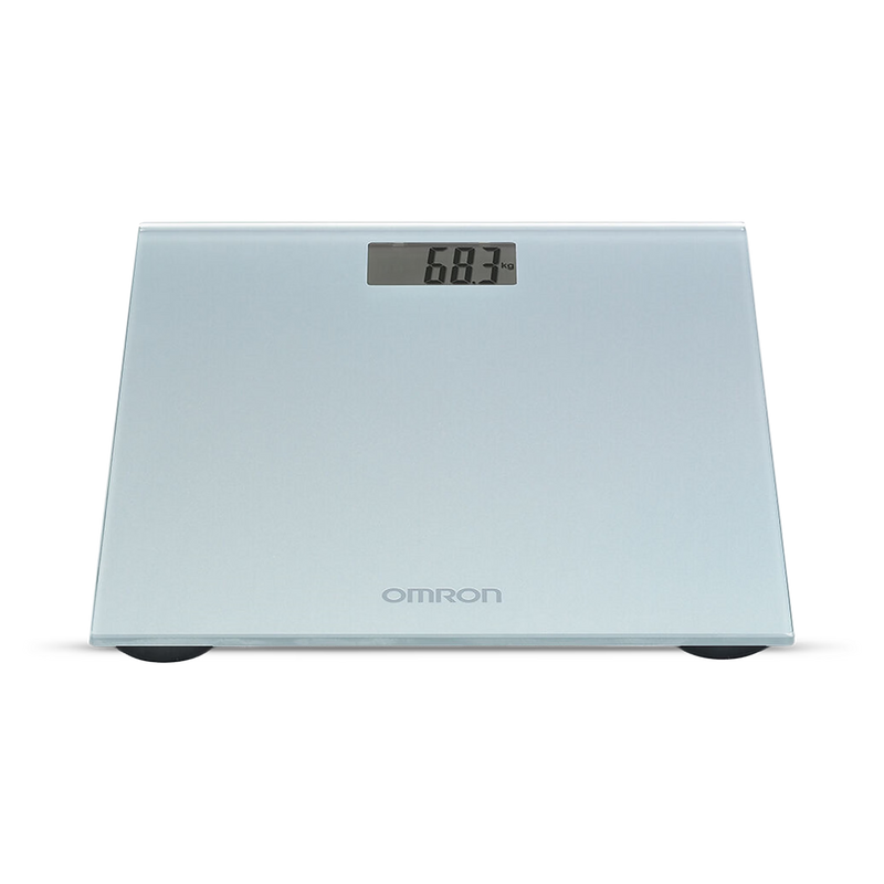 Omron digital scale silky grey HN289, imported from the UK