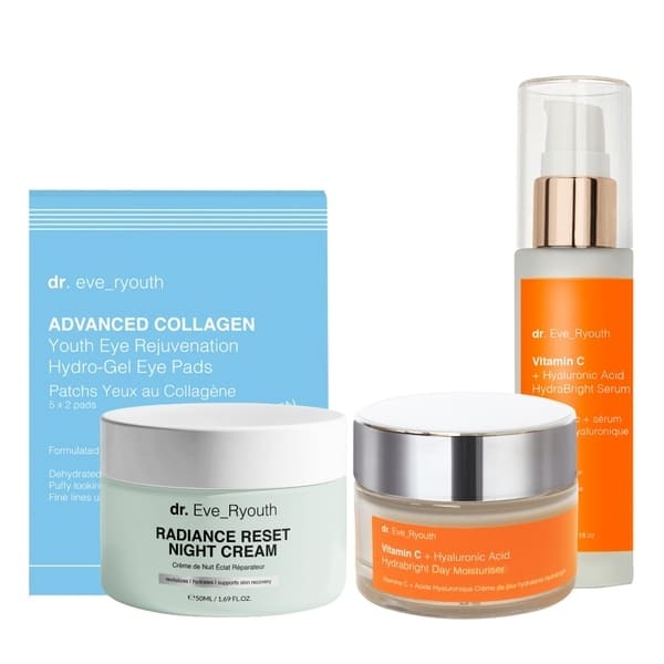 Dr Ever Youth Radiance Reset skincare set, UK version