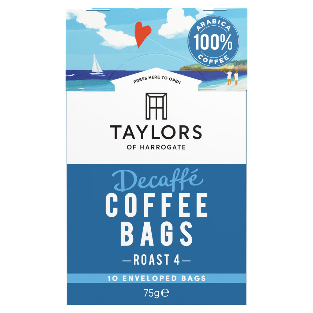 Taylors of Harrogate Decaffe Ground Coffee Bags x10