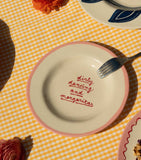 Laetitia Rouget Dirty Dancing and Margaritas plate 22cm, UK version