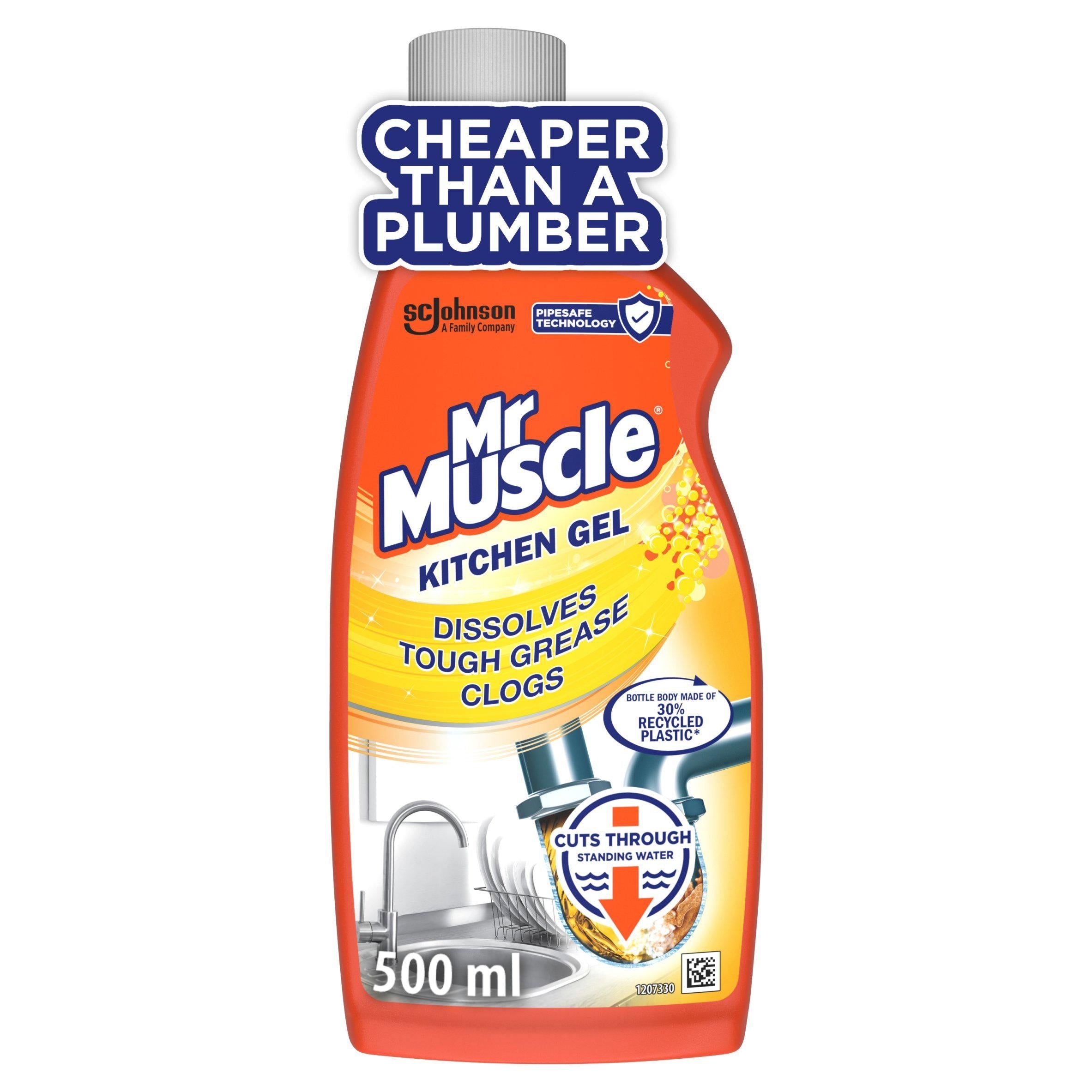 Mr Muscle Gel Kitchen Sink & Drain Unblocker 500ml GOODS Sainsburys   