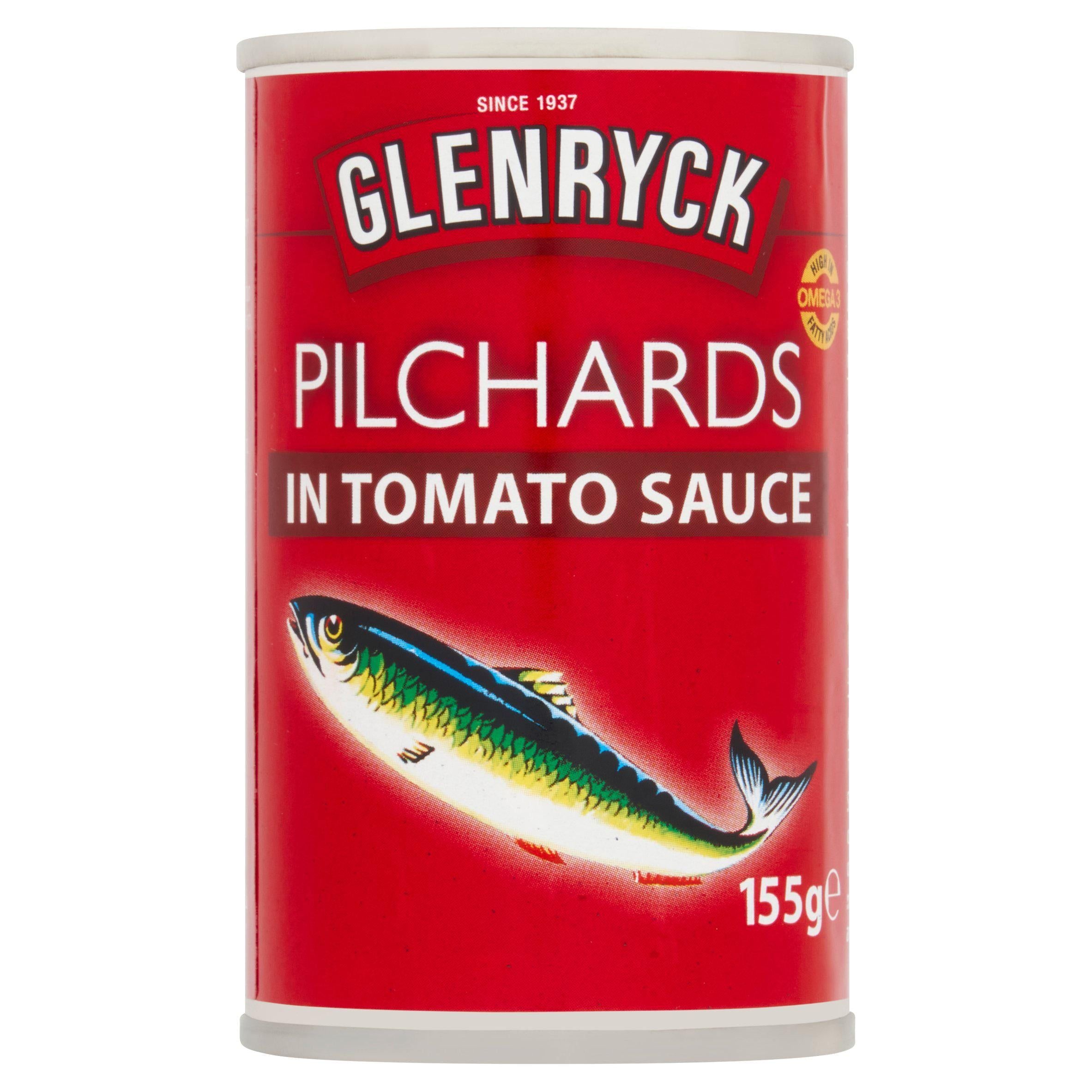 Glenryck Pilchards in Tomato Sauce 155g Fish Sainsburys   