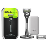 Gillette Labs with Exfoliating Bar Razor Travel Case & Blades x2 GOODS Sainsburys   