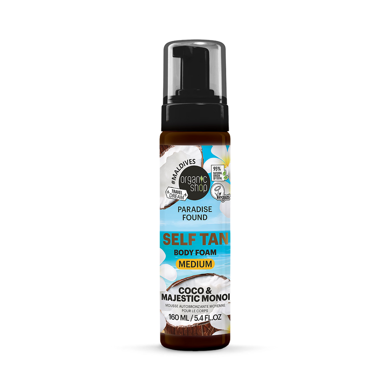 Organic Shop self tan body foam medium 160ml (British brand)