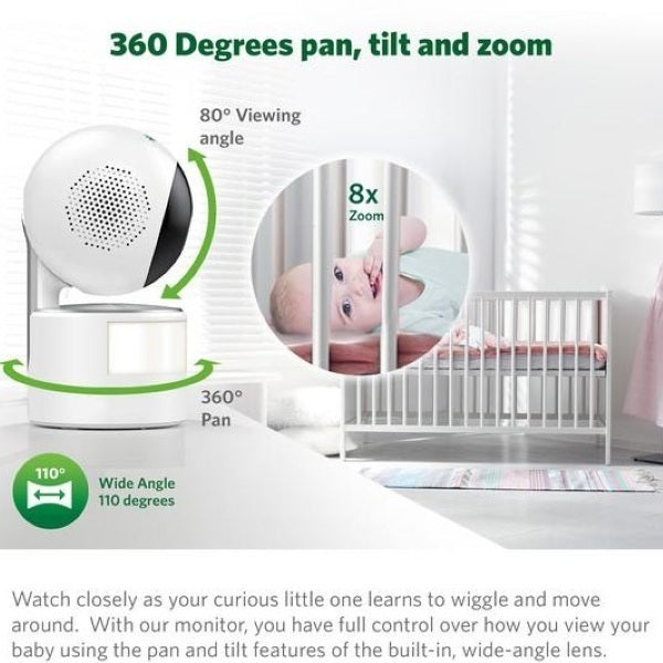 LeapFrog 920HD Pan Tilt Baby Monitor 7 inch, imported from UK