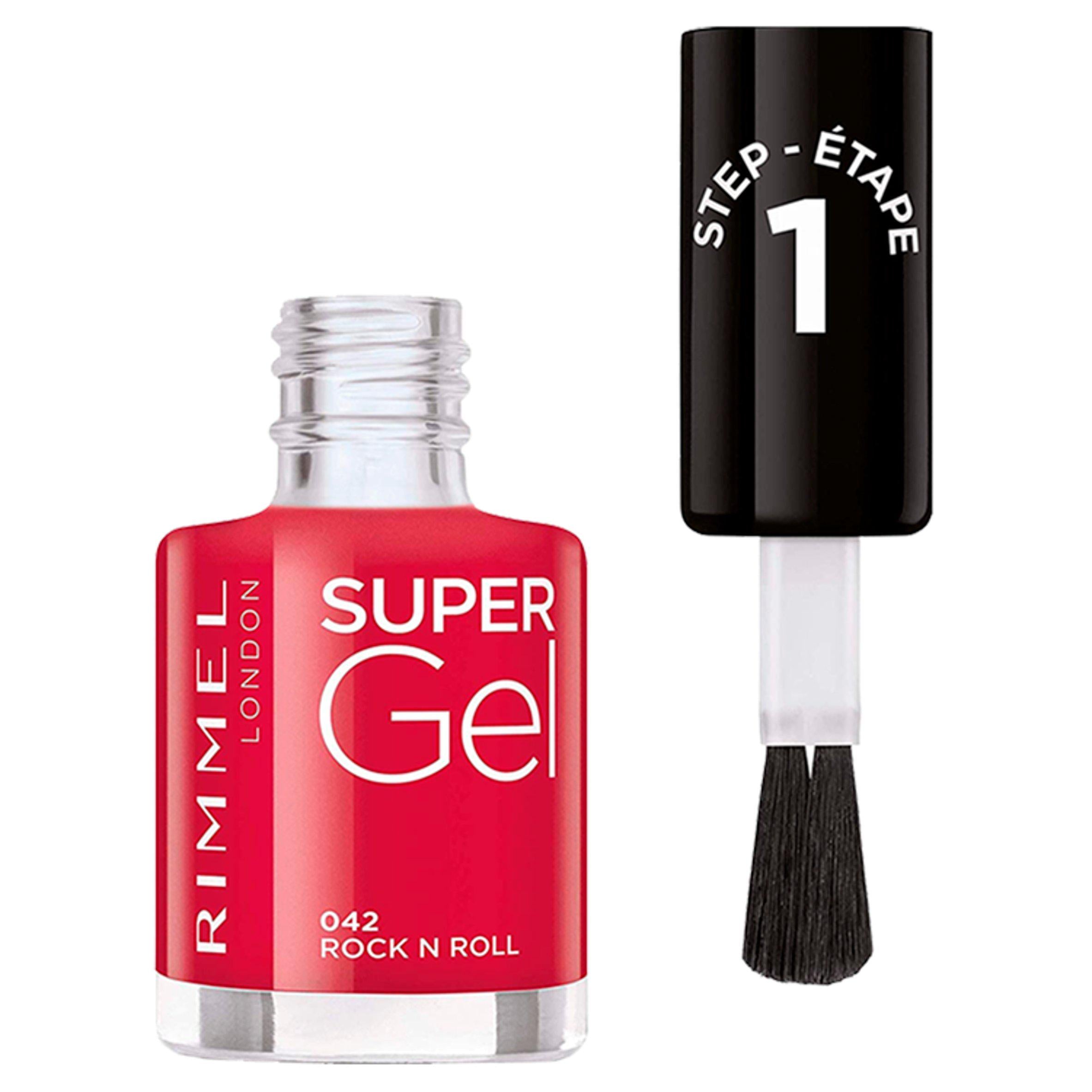 Rimmel London Super Gel Nail Polish 042 Rock N Roll 12ml All Sainsburys   