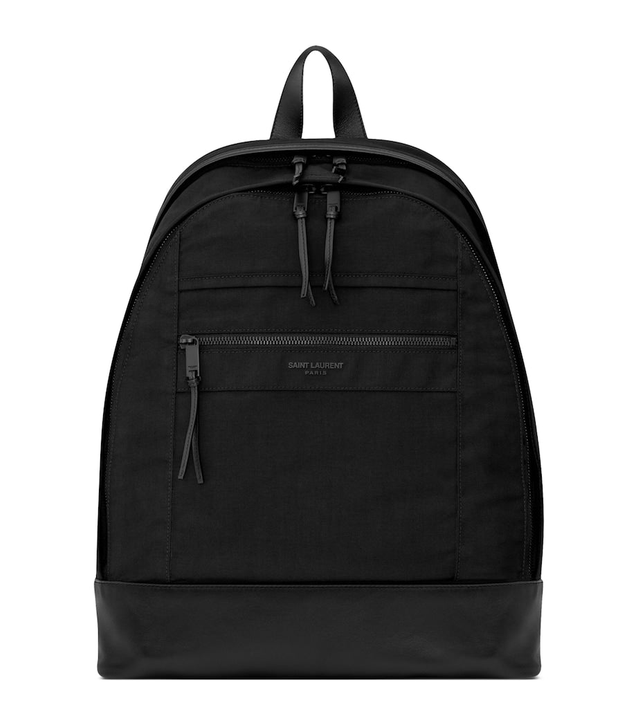 Saint Laurent City backpack in Italian canvas - British product