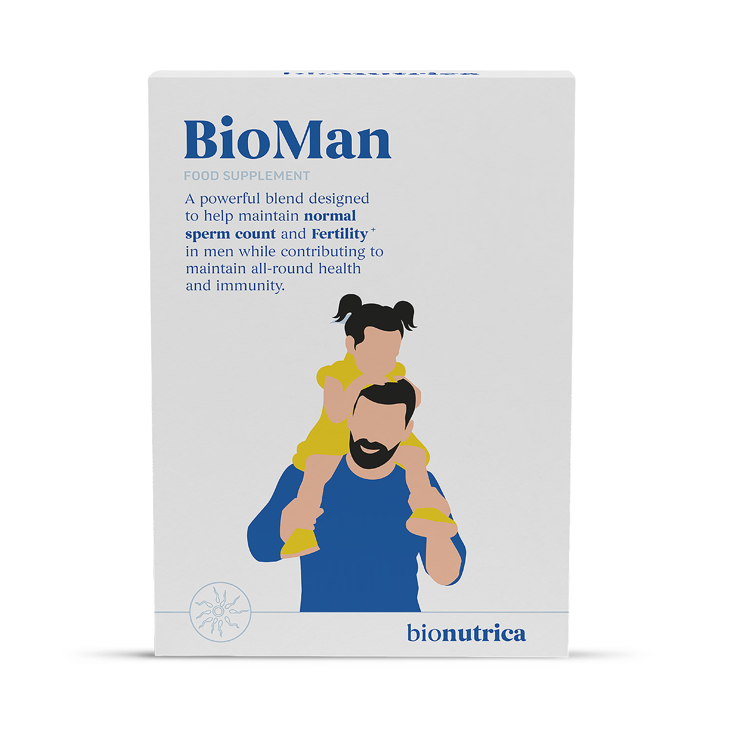 Bionutrica BioMan male fertility supplement 60 tablets, imported from the UK