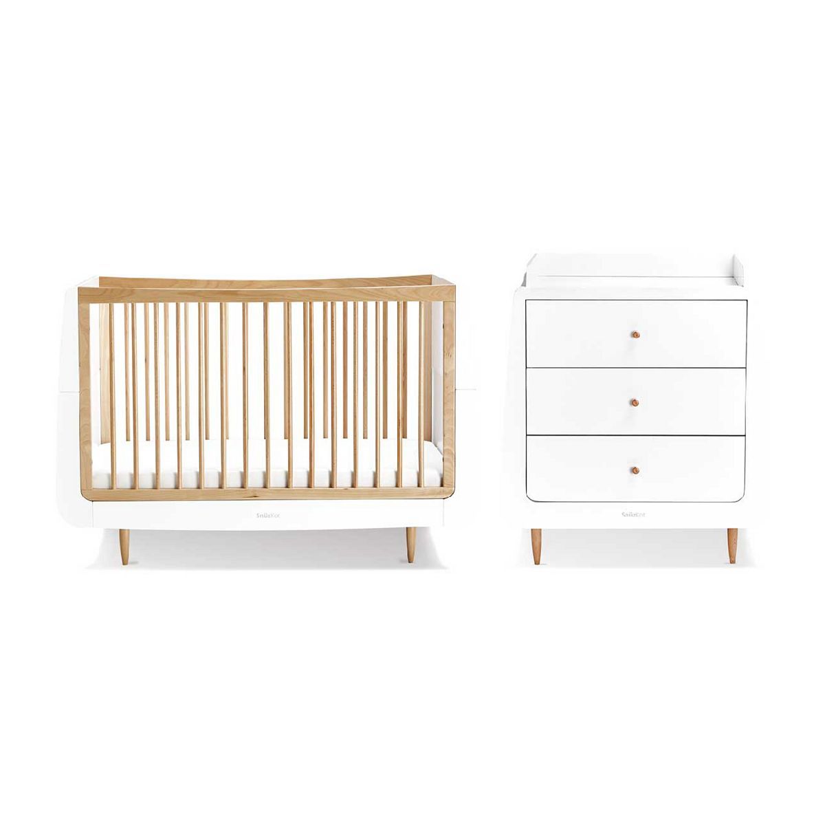 SnuzKot Skandi 2 Piece Nursery Furniture Set - Natural GOODS Boots   