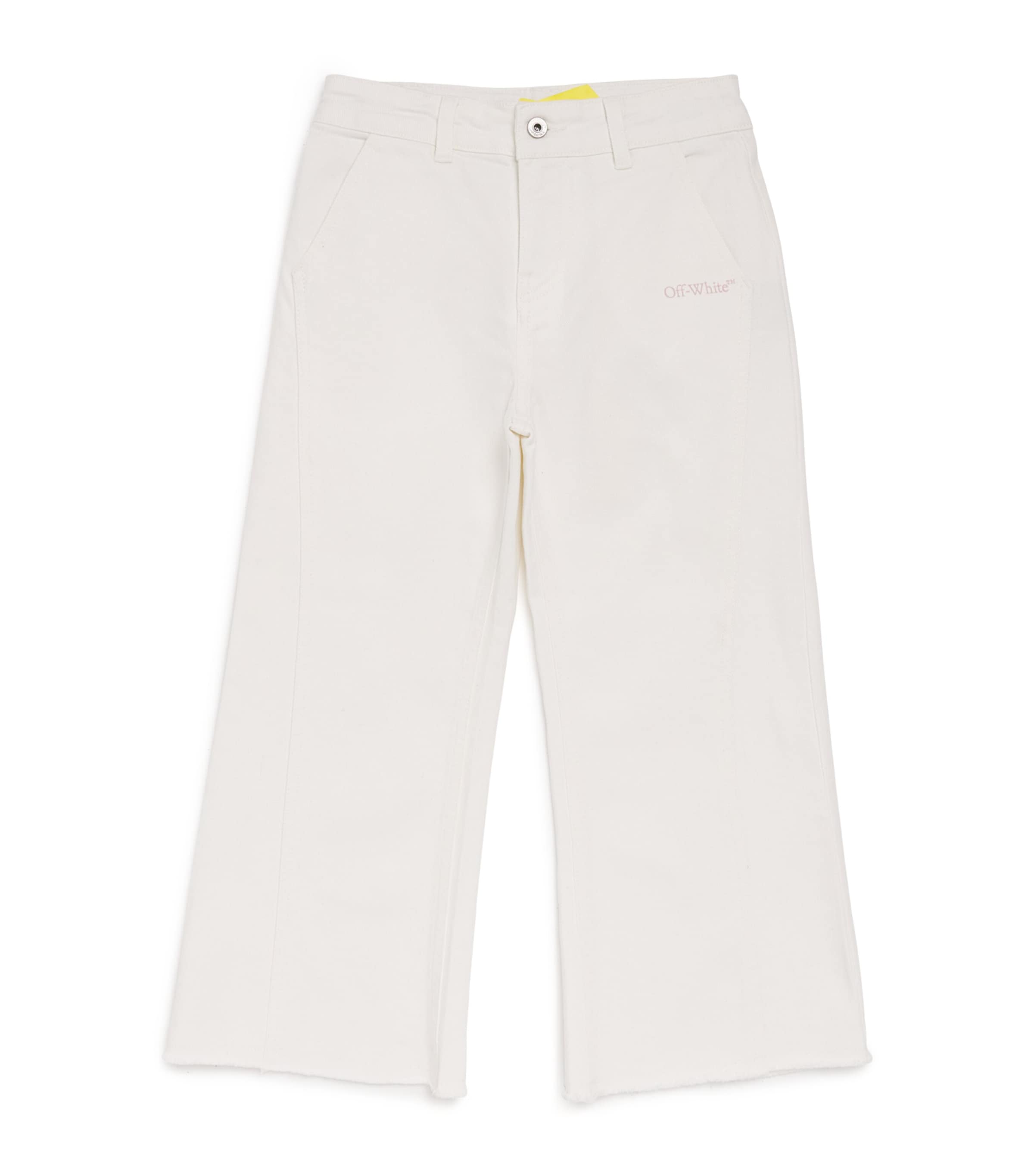 Off-White Kids Bookish Diagonal Straight Jeans 4-12+ years, imported from the UK
