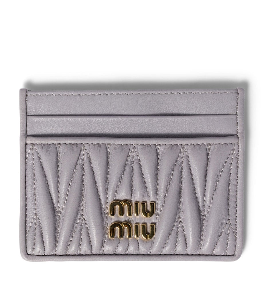 Miu Miu Matelassé Nappa Leather Card Holder, UK version