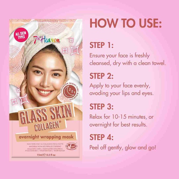 7th Heaven Vitamin C overnight wrapping mask - British product