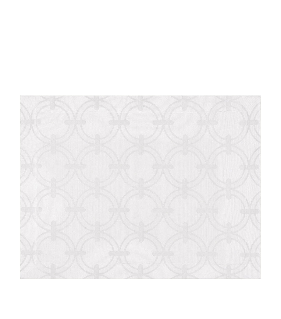 Crisp Cotton Placemat with Overlapping Ring Print