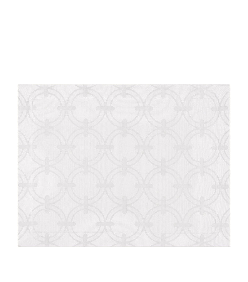 Crisp Cotton Placemat with Overlapping Ring Print