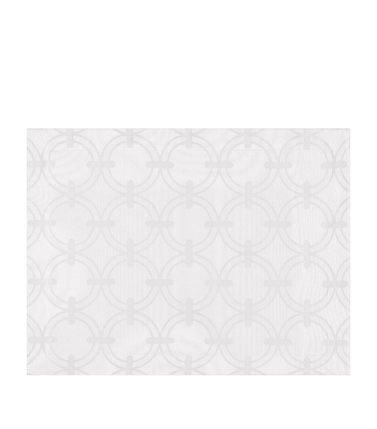 Crisp Cotton Placemat with Overlapping Ring Print