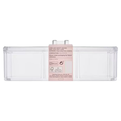Studio London Aufbewahrungsbox Klar Grau Logo 23,3 cm