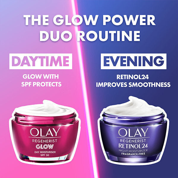 The Glow Power Duo - Olay Glow & Retinol Cream Bundle GOODS Superdrug   