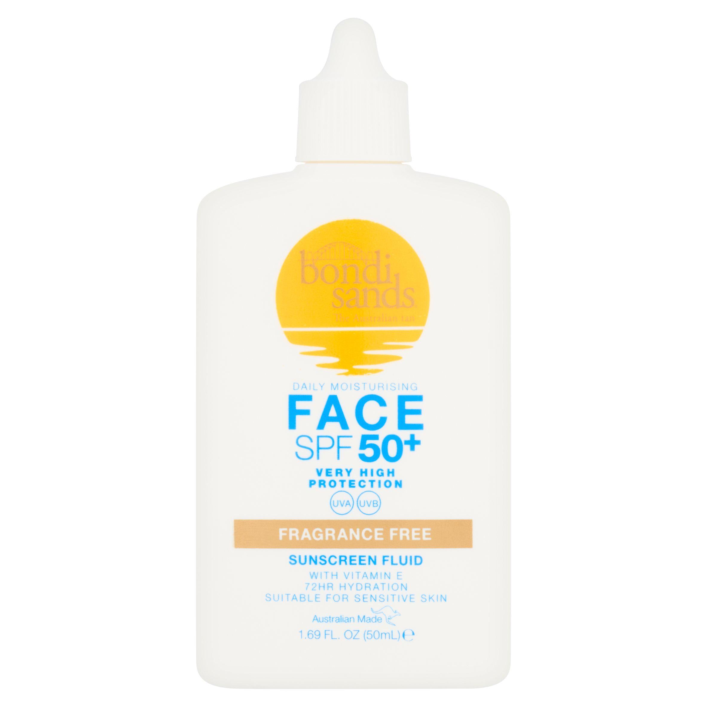 Bondi Sands Daily Moisturising Face SPF 50+ Sunscreen Fluid 50ml GOODS ASDA   