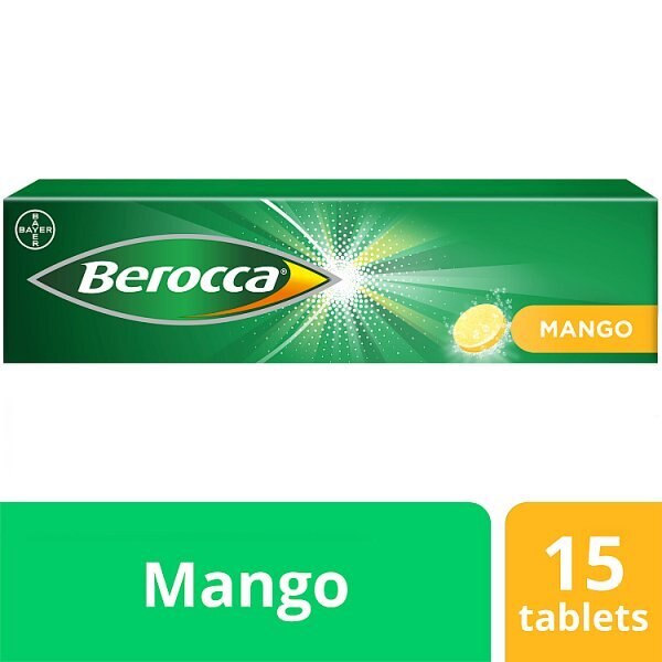 Berocca Food Supplement Mango Effervescent 15 Tablets GOODS Superdrug   