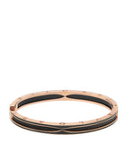 Bvlgari B.zero1 rose gold ceramic bangle, imported from the UK