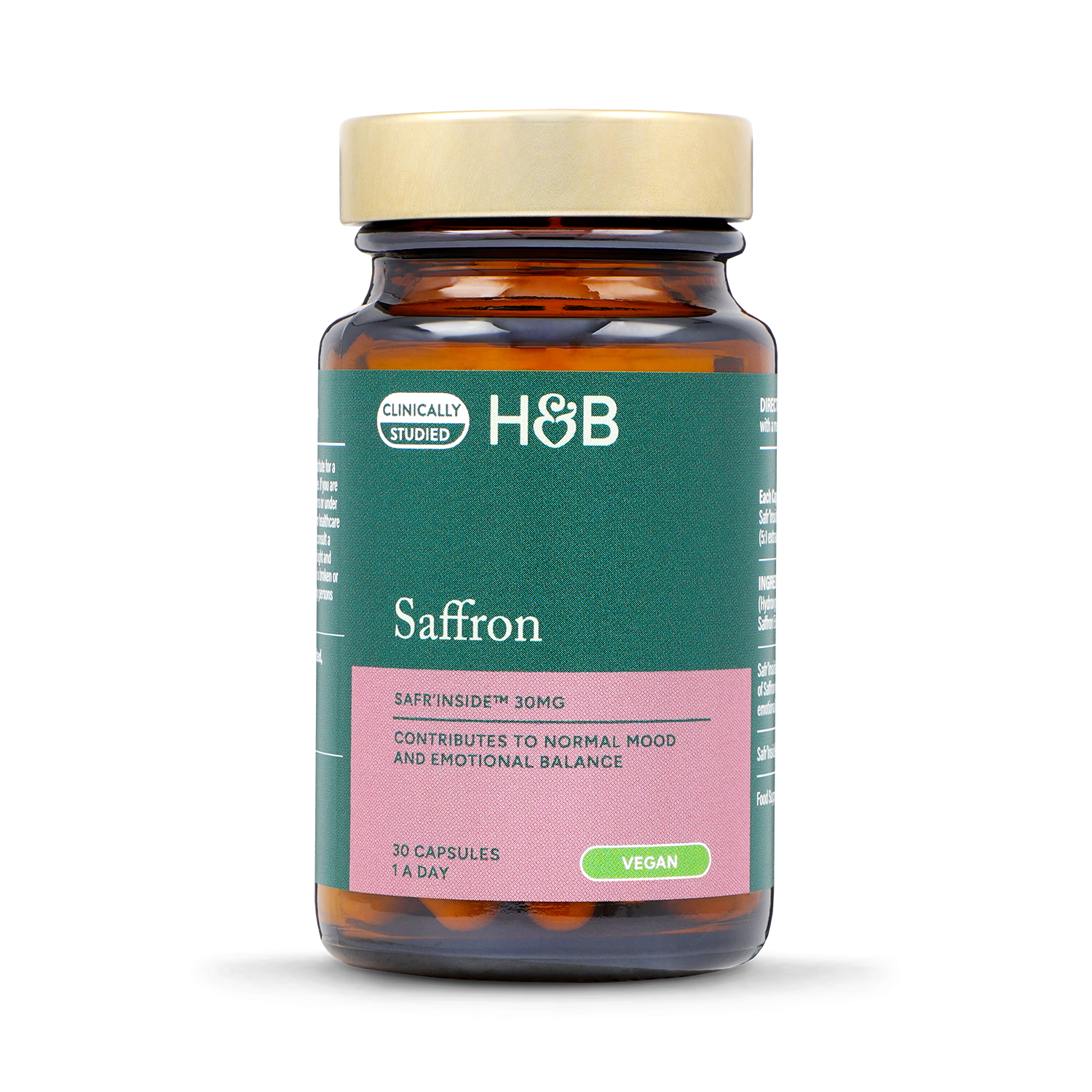 Holland & Barrett Saffron capsules 30mg pack 30, UK version