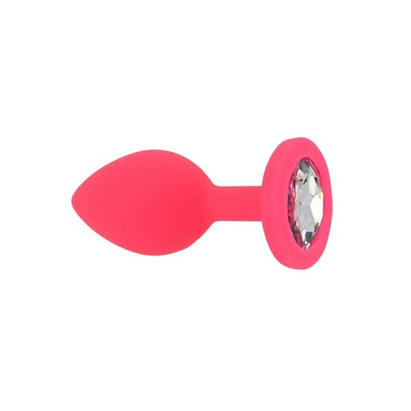 Loving Joy pink silicone butt plug small, imported from the UK