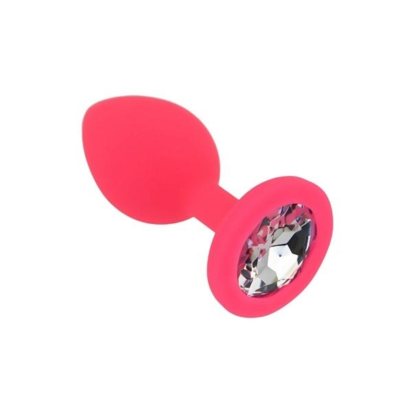 Loving Joy pink silicone butt plug small, imported from the UK