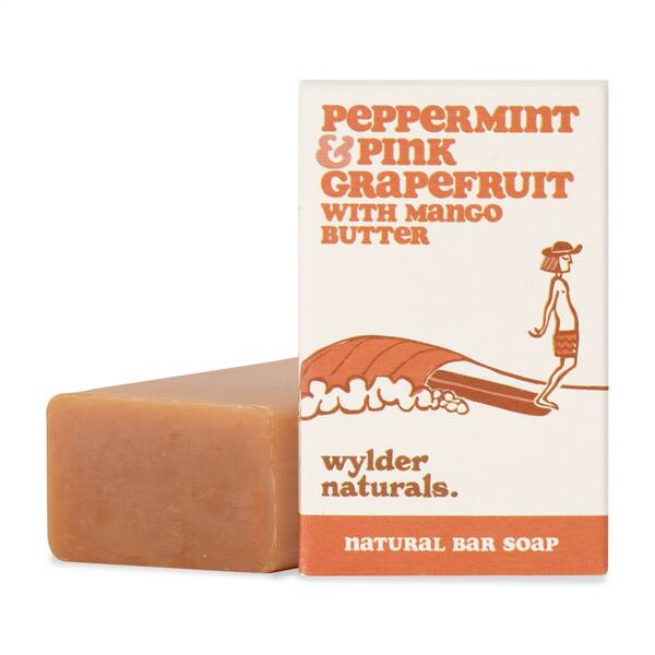 Wylder Naturals peppermint grapefruit soap bar mango butter 120g (British brand)