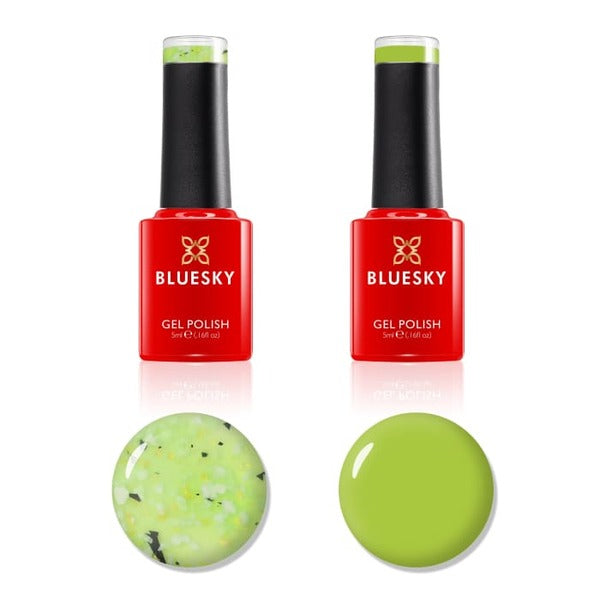 Bluesky Gel Polish Mini Duo Flower Green - British product