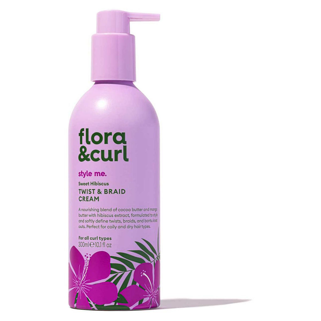 Flora & Curl Sweet Hibiscus Twist & Braid Cream 300ml