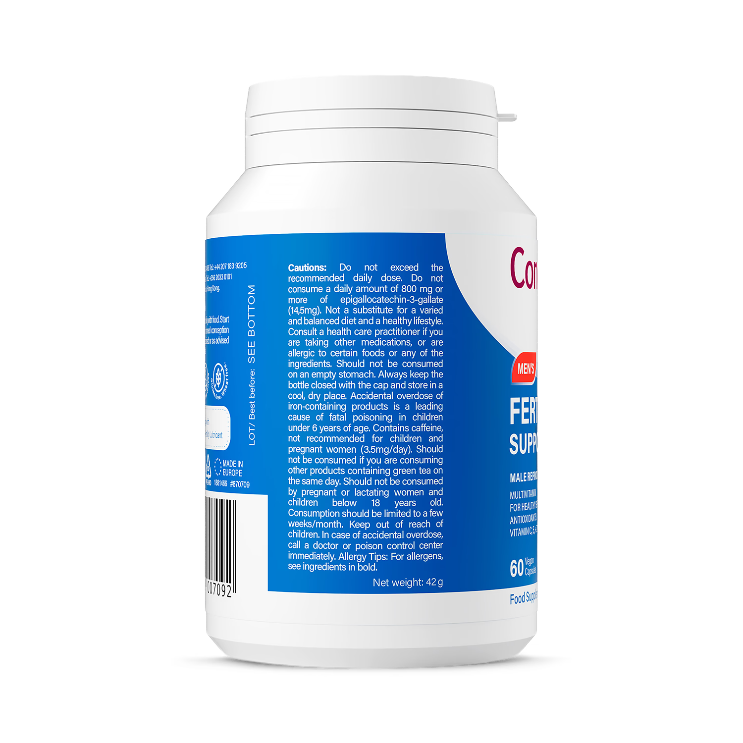 Conceive Plus fertility supplement for men 60 capsules, imported from the UK