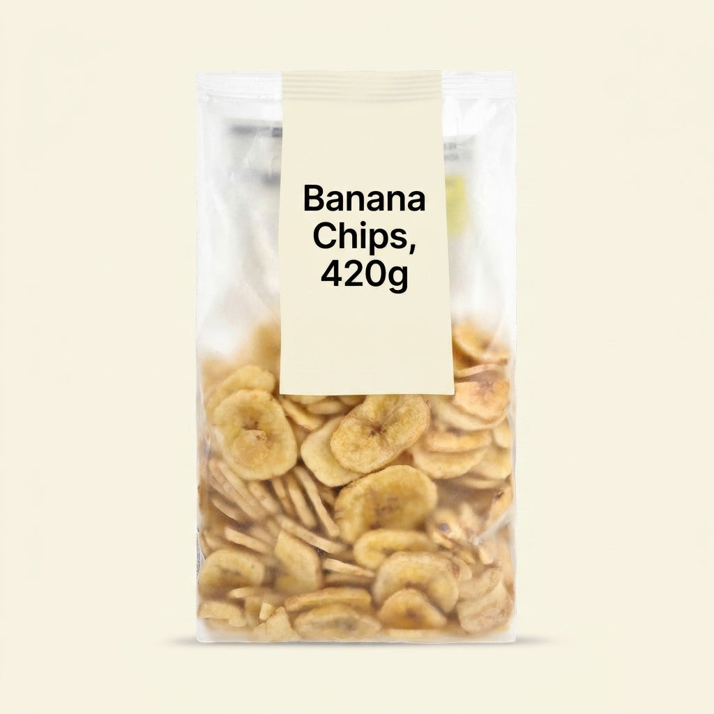 Holland & Barrett Crunchy Banana Chips 420g, UK version