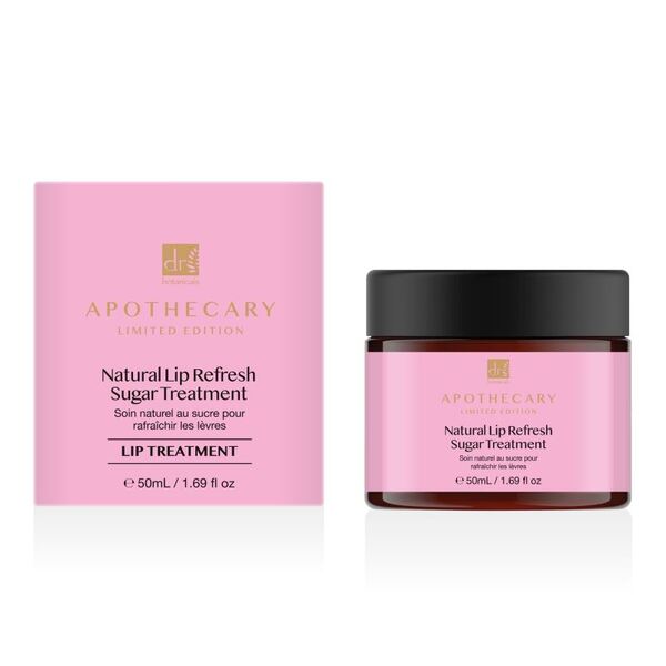 Dr Botanicals lip scrub anti-ageing sugar treatment 50ml, imported from the UK