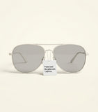 Burberry metal sunglasses with tinted lenses and tortoise-shell arms - British product