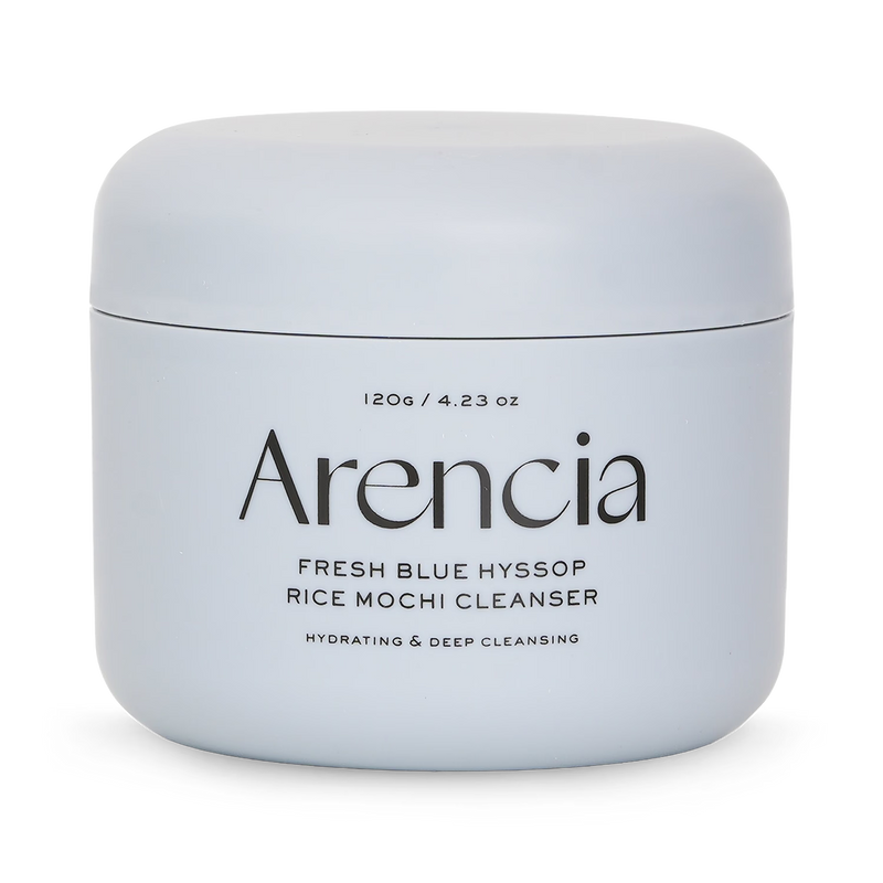 ARENCIA Fresh Blue Hyssop Mochi Cleanser 120g, imported from the UK