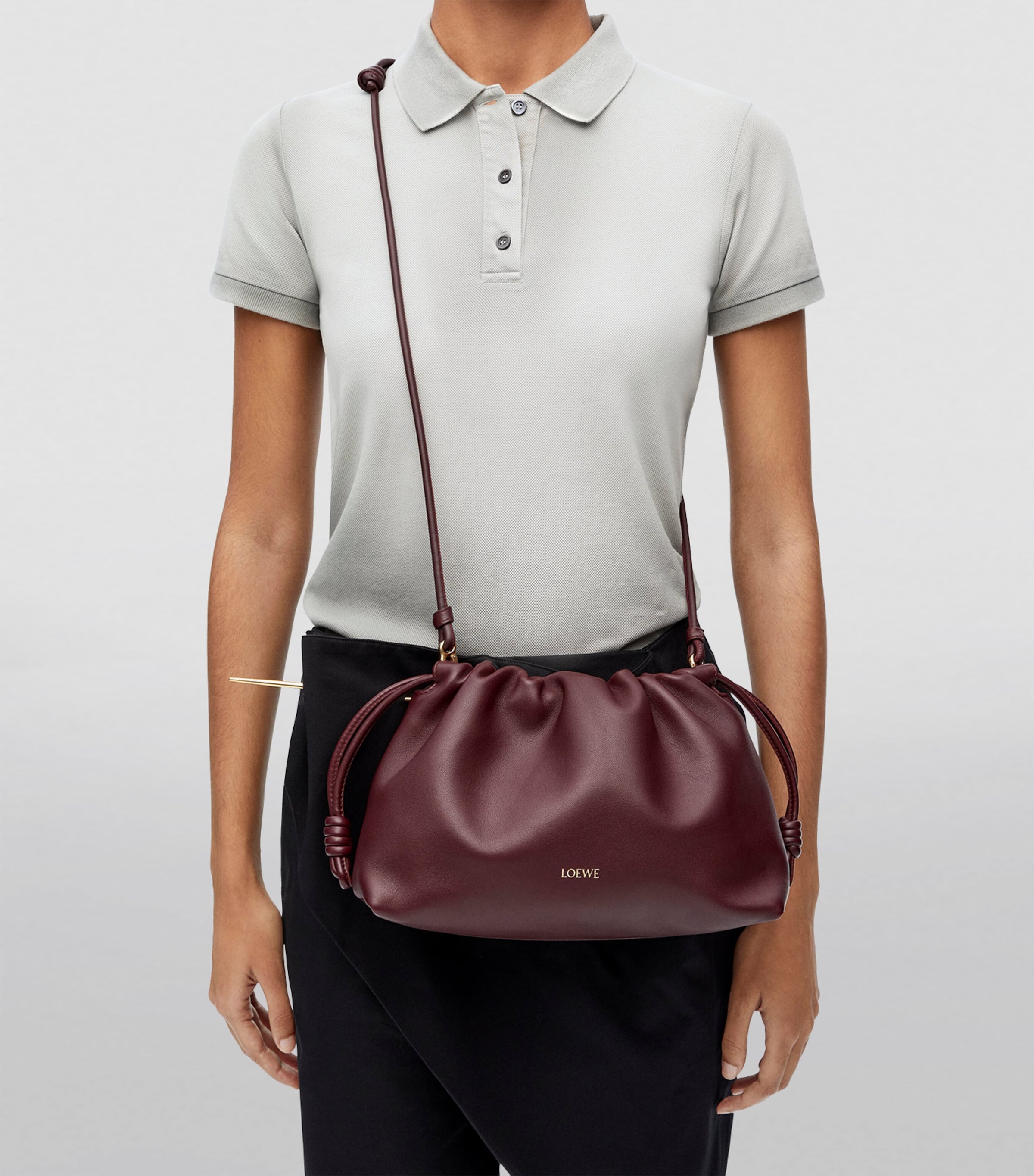 LOEWE Flamenco purse in lamb and calfskin leather, UK version