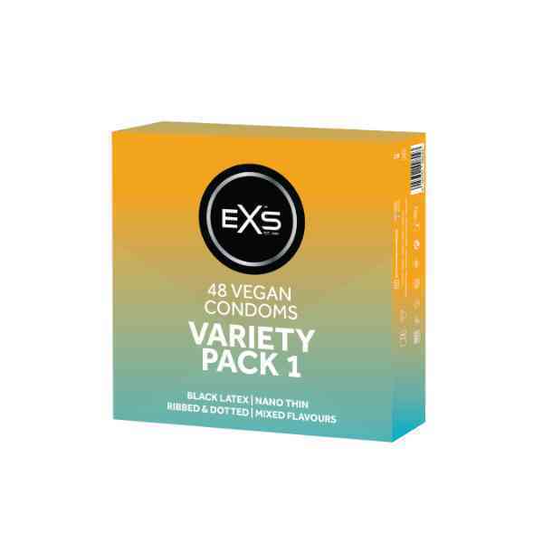 EXS variety condom pack 48-pack, UK version