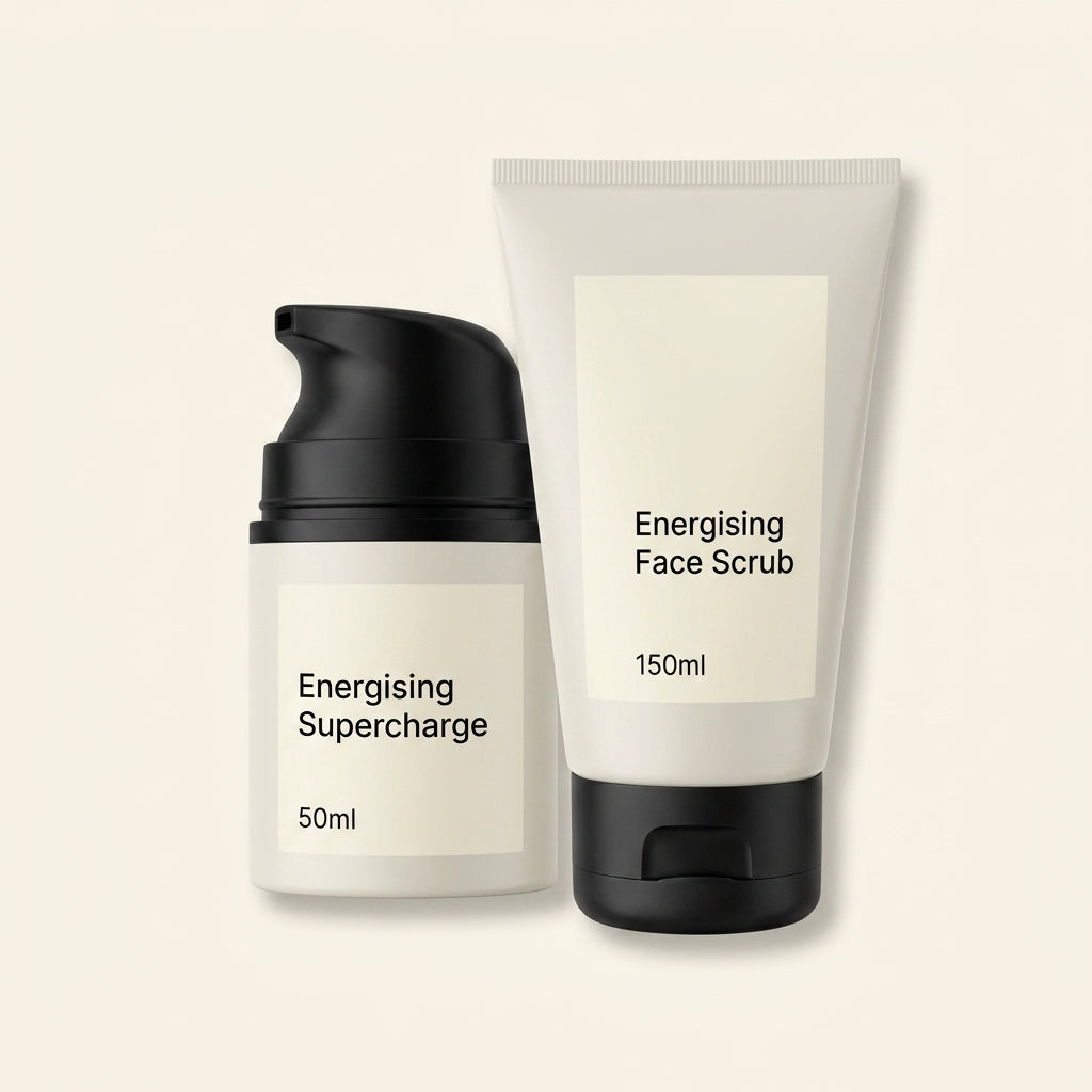 No7 Men Energising Serum 50ml and Face Scrub 150ml, UK version