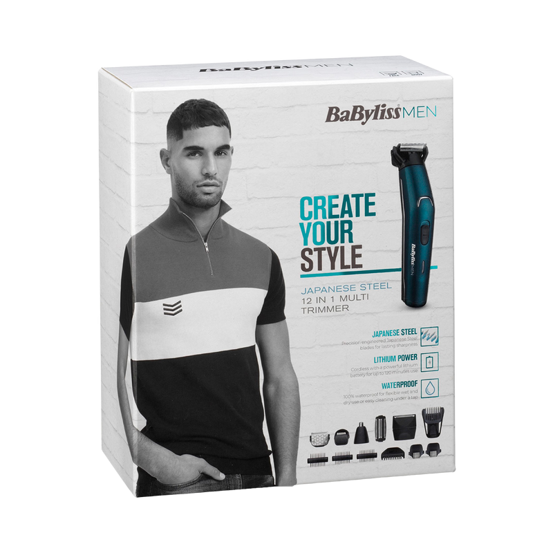 BaBylissMEN multi groomer 12 in 1 Japanese steel (British brand)