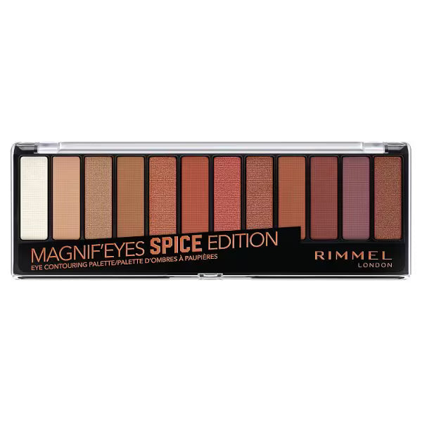 Rimmel 12 Pan Eyeshadow Palette Spice Edition, imported from the UK
