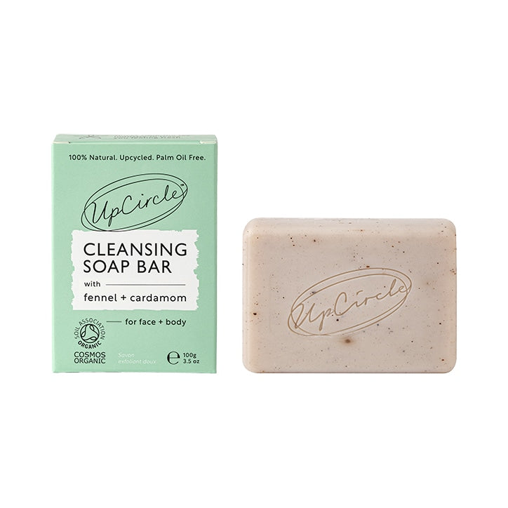 UpCircle Cleansing Soap Bar with Cinnamon + Ginger 100g GOODS Holland&Barrett Fennel & Cardamom