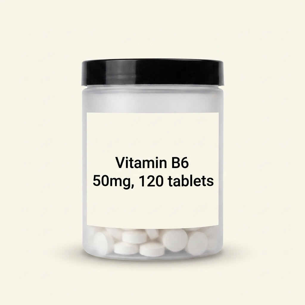 Holland & Barrett High Strength Vitamin B6 + Pyridoxine 100mg 120 Tablets - 50 mg