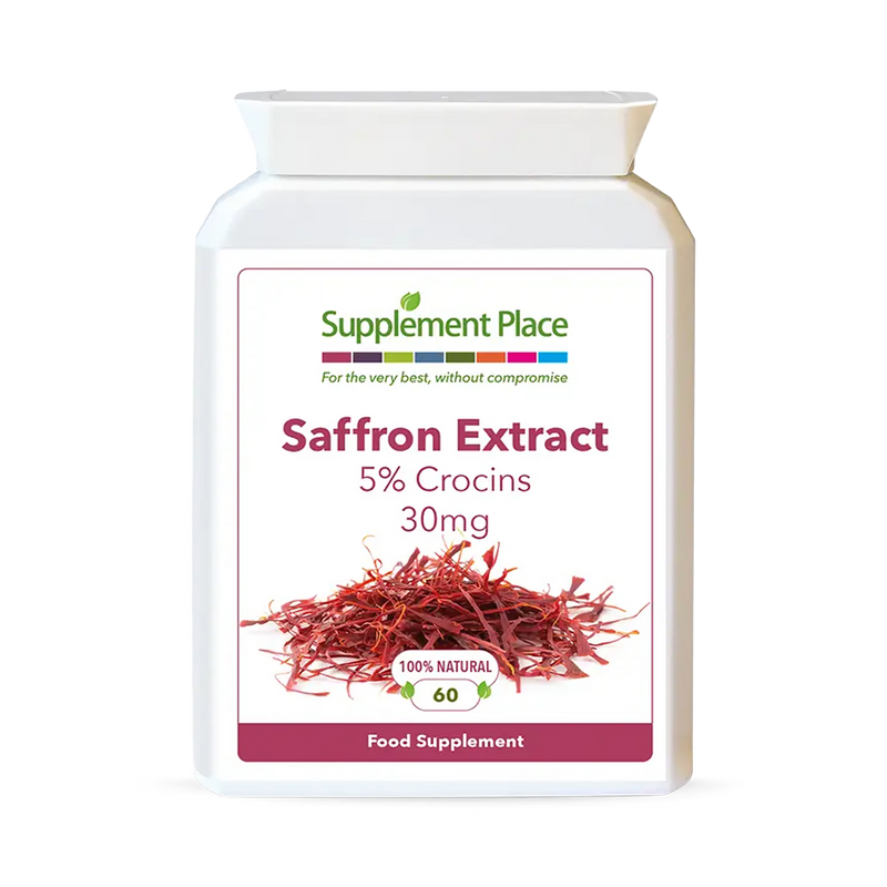 Supplement Place saffron extract 30mg 5% crocins 60 capsules - British product