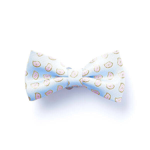 SVNX light blue printed bow tie (British brand)