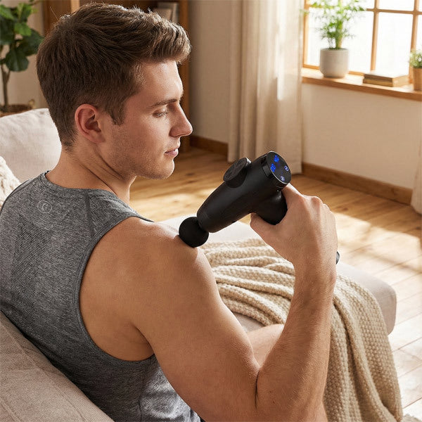 Livingandhome deep tissue massage gun 30 speeds 6 heads, imported from the UK