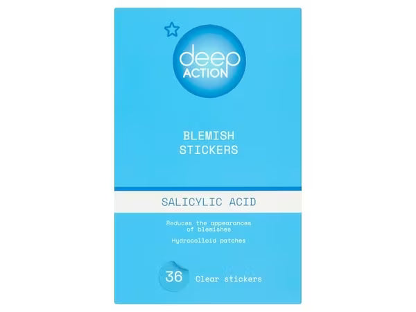 Deep Action salicylic acid blemish patches - imported from the UK