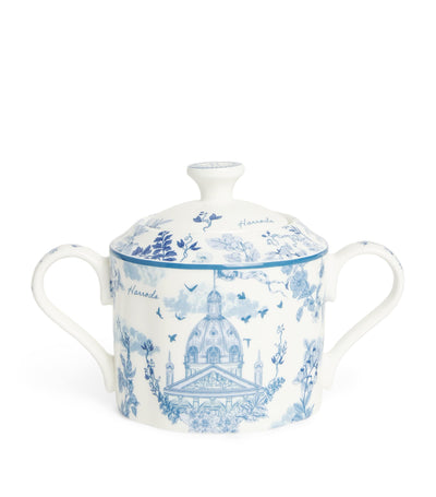 Harrods Harrods Bone China Sugar Bowl 15cm- Buy online at McGrocer