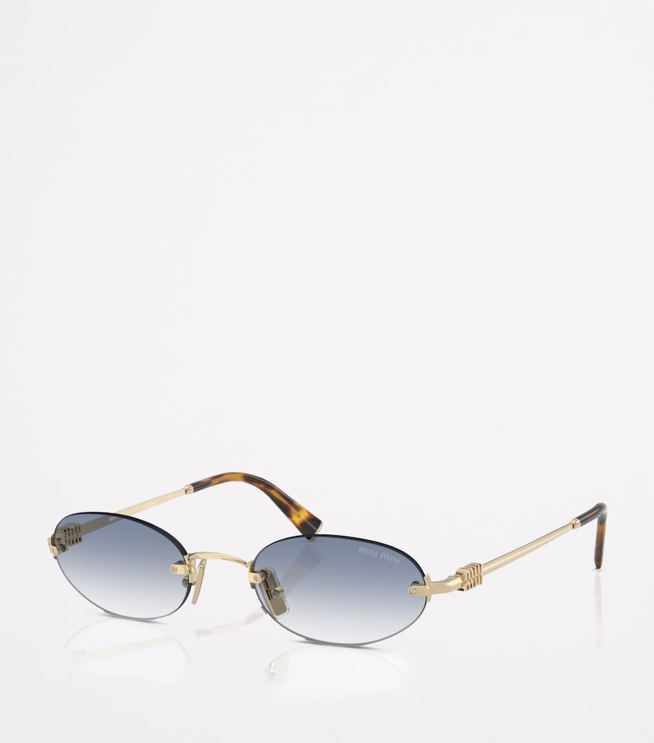Miu Miu metal oval sunglasses - British product