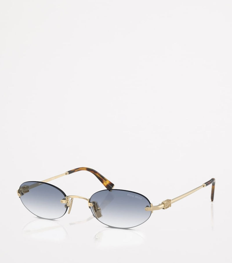 Miu Miu metal oval sunglasses - British product