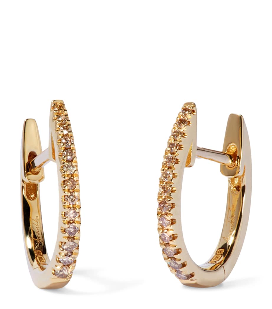 Annoushka Eclipse hoop earrings in 18kt yellow gold (British brand)